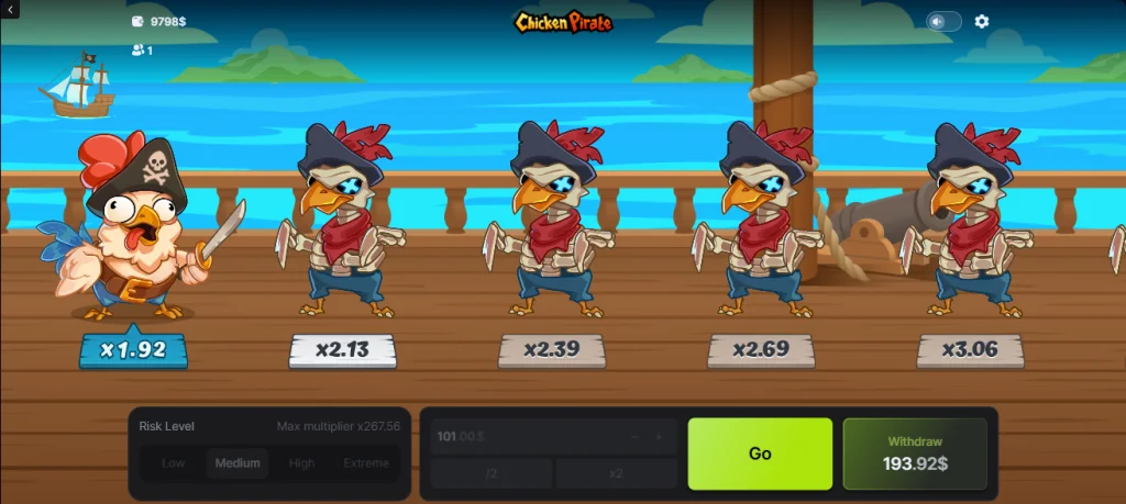 Casino Spill Chicken Pirate
