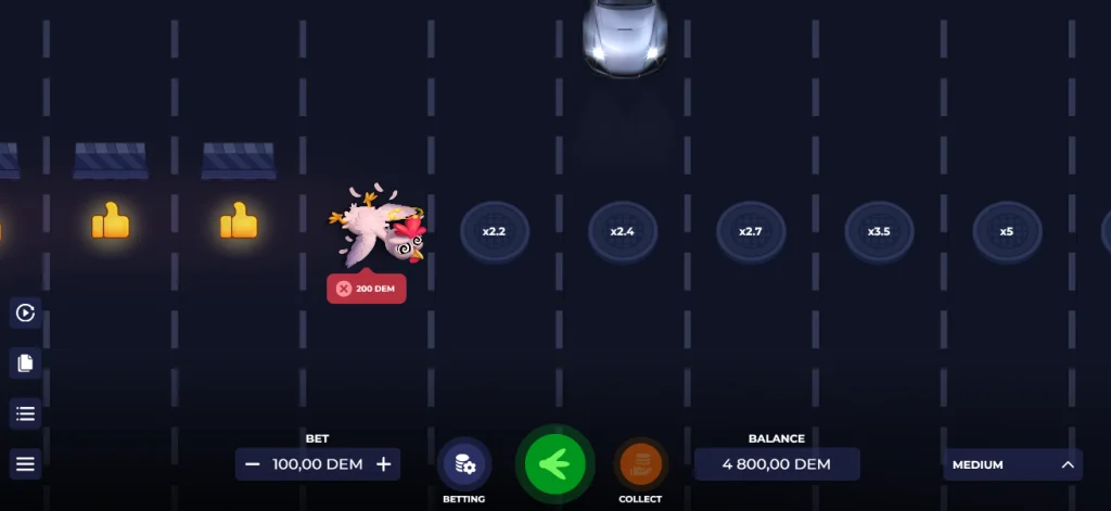 Casino Spill Uncrossable Rush