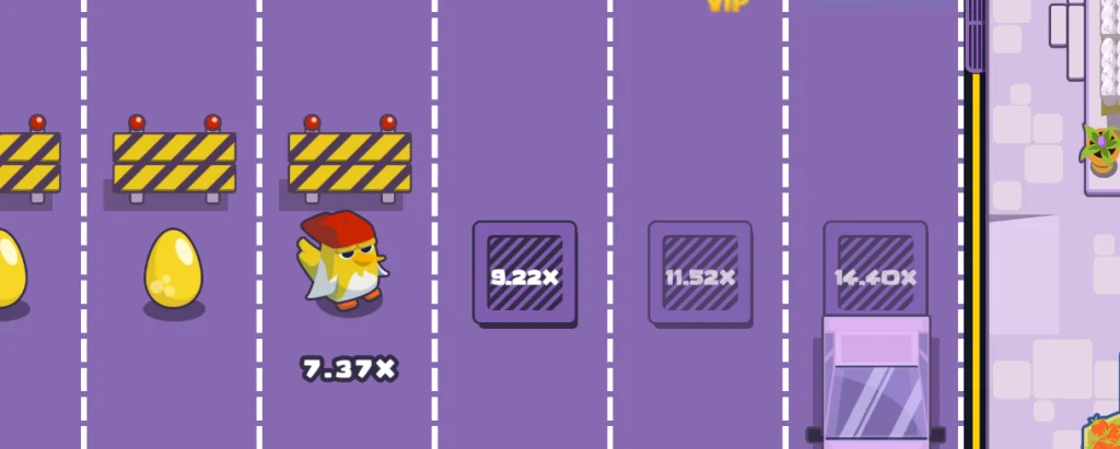 Chicken Cross Demo Spill
