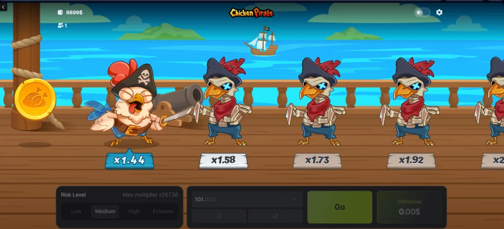 Chicken Pirate Casino Spill