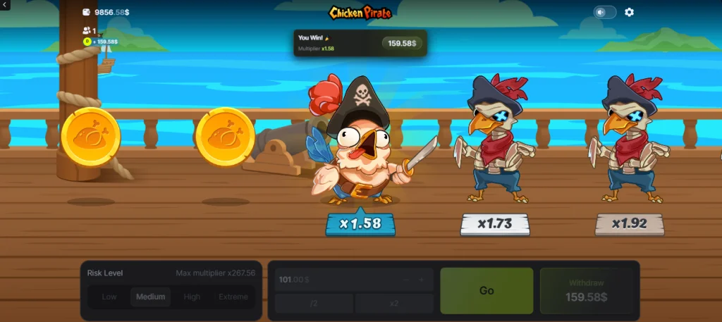 Chicken Pirate Spill
