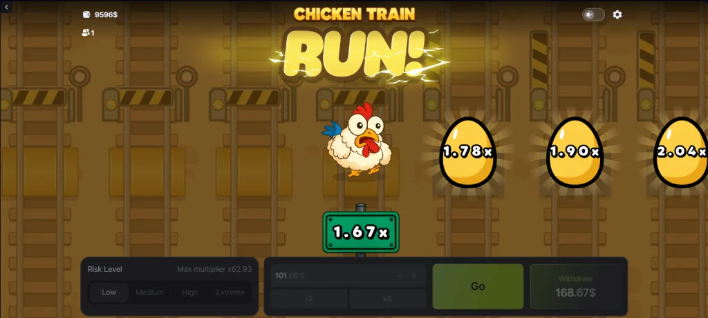 Chicken Train Demo Spill
