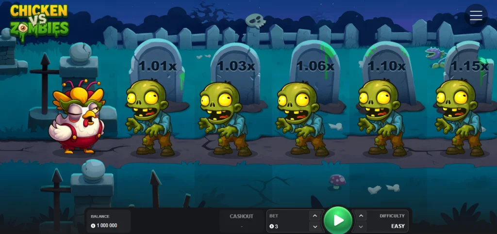 Chicken vs Zombies casino spill