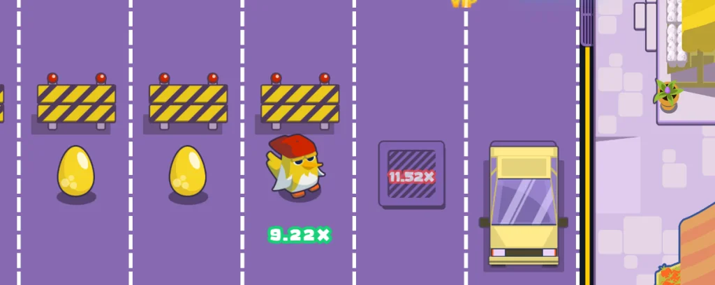 Demo Spill Chicken Cross