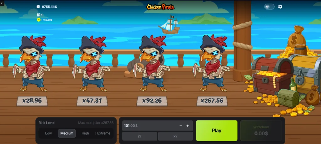 Demo Spill Chicken Pirate