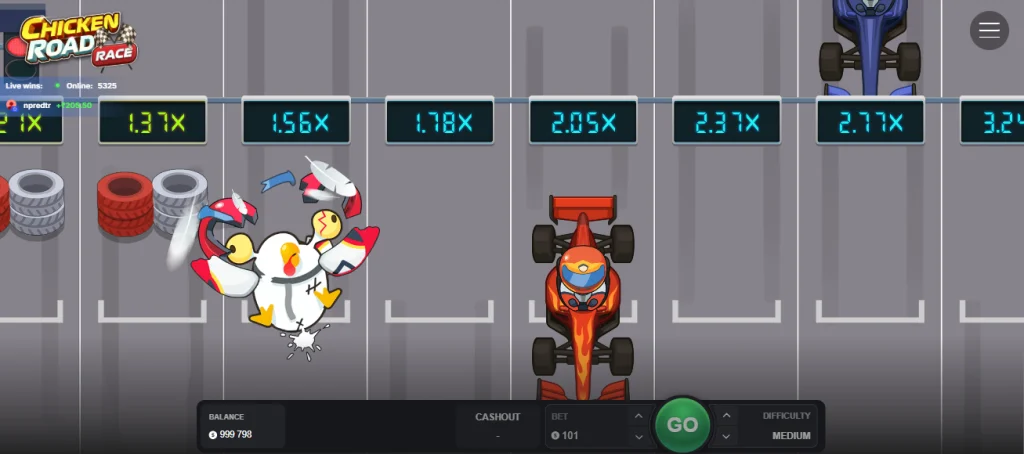 Spill Chicken Road Race