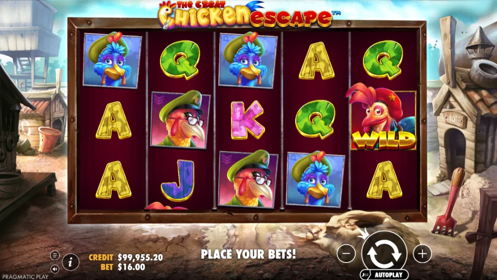 Spilleautomat The Great Chicken Escape